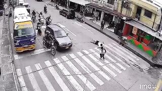 Man Walking With His Son Taken Out By Speeding Motorcyclist
