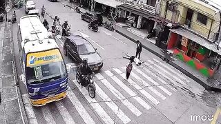 Man Walking With His Son Taken Out By Speeding Motorcyclist