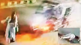 A speeding e-rickshaw hit a woman leaving her with serious head and back injuries
