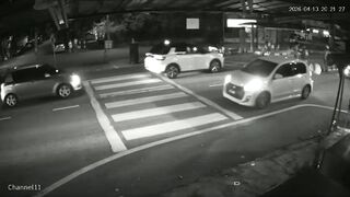 Umbrella Won`t Save You From Hit And Run Driver