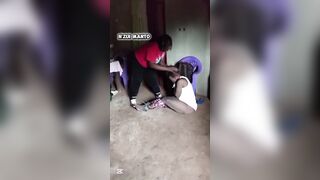 Tied Woman Humiliated In Cameroon