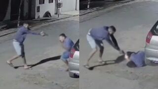 Man Suddenly Pulls Out A Gun And Fills His Opp With Hot Lead