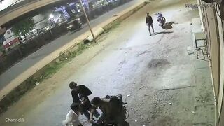 Man Stabbed In Stomach, Critically Injured During Robbery In India {SKIP to 2.00}