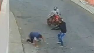 Sreaming In Fear Man Chased And Gunned Down By Hitman