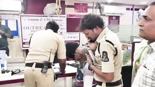 Tragic Heart Attack: Retired Man Collapses and Dies Inside Hyderabad Bank