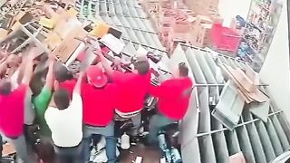 Massive Warehouse Shelves Crush Worker in Auto Parts Store