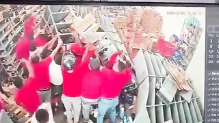 Massive Warehouse Shelves Crush Worker in Auto Parts Store