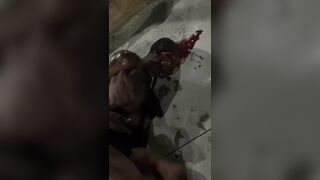 Adandoned By Gang Mates Thug Vomits Blood After Taking Good Beating
