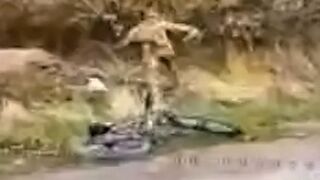 UA soldier on bicycle found and eliminated by drone