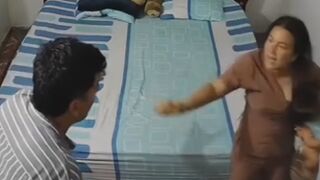 Woman Holding Son Brually Attacked By Husband in Colombia