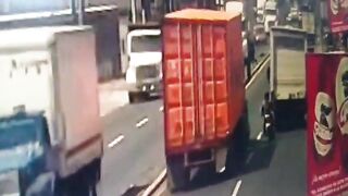 Motorcyclist Gets Crushed By Truck In Guatemala