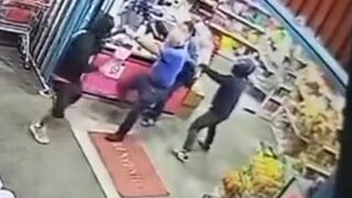Elderly Customer Shot Critically After Confronting Armed Supermarket Robbers