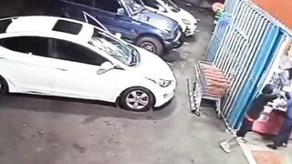 Elderly Customer Shot Critically After Confronting Armed Supermarket Robbers
