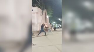 Drunk Young Man Brutally Beaten After Damaging Street Vendor's Cart in Rewa