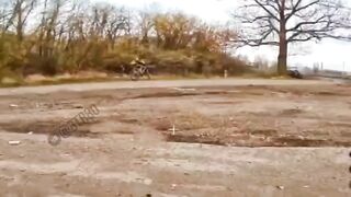 Ukrainian bitch gets droned.