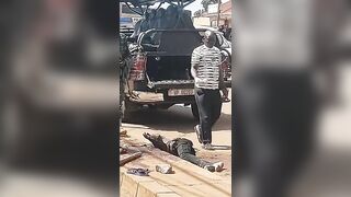 Two Phone Snatchers Brutalized By Mob In Uganda