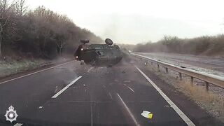 Two Injured Following Land Rover Defender Rollover Crash In The UK