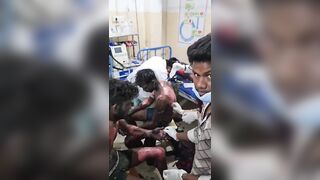 Victims Of Boiler Explosion At A Power Plant In India