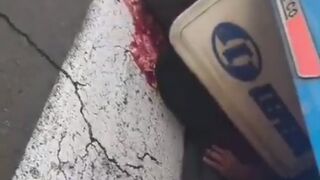 Bus Driver Has Fled After Crushing A Pedestrian To Death