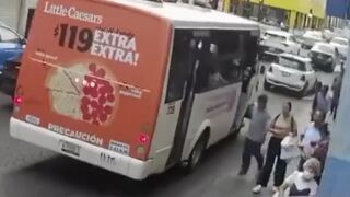 Elderly Lady Falls Under Moving Bus After Driver Takes Off Too Soon