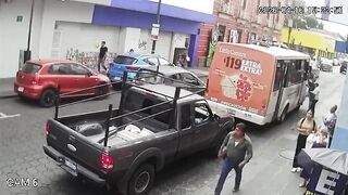 Elderly Lady Falls Under Moving Bus After Driver Takes Off Too Soon