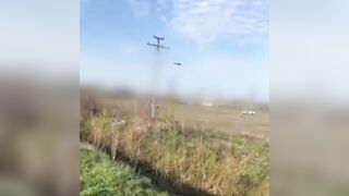 "Gerber" drone crashes near UA vehicle and fails to explode