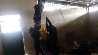 Classic:Ecuadorian Gang Members Hang A Police Officer