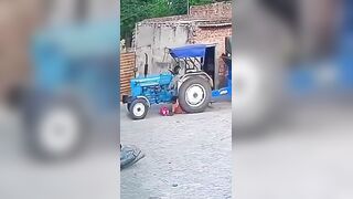 Shocking Tractor Accident in Rajasthan: Driver Leaves Keys in Ignition
