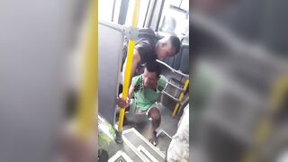 Man Caught Stealing On The Bus Gets Beaten And Kicked By Passengers