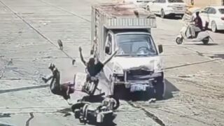 Couple`s Joyride Interrupted By Rusty Vehicle