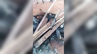 Three Bandits Were Burned Alive By Mob