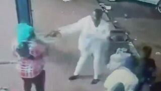 A woman who had been cooking on the pavement  shot and killed in South Africa