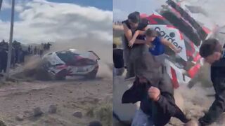 Rally Spectator Killed In Crash In Argentina(2 angles)