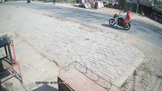 Shocking CCTV Footage Shows Fatal Impact on Retired Teacher in Jalaun