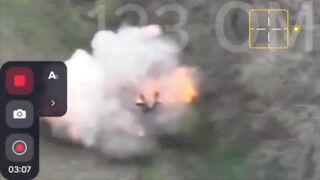Ukrainian sees drone, ignores it, dies.