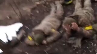 Russian Soldiers killing Ukrainian Terrorists
