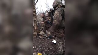 Russian Soldiers killing Ukrainian Terrorists