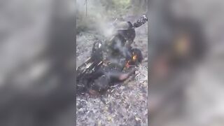 Man Burned Alive In front Of Son And Brother In Fiery Accidetn Caused By Stray Dog
