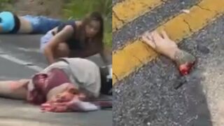 Car Occupants Check Couple They Just Killed In Traffic Accident