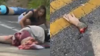 Car Occupants Check Couple They Just Killed In Traffic Accident