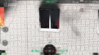 Orc jumped from the 3rd floor of a burning building and died after being shot