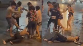 Dude Beaten Unconscious During Festival In Thailand