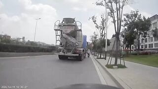 Cement Truck Takes Lives Of Two In A Second