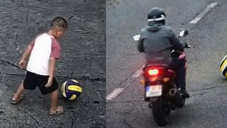 Tragic Accident: Child’s Football Causes Motorcyclist to Lose Control and Die