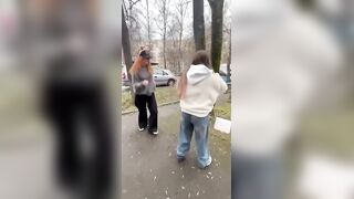 Russian girl brutally beats up classmate
