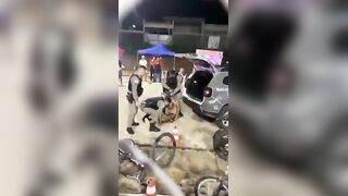 Man Gets Dropped By Police Officer In Brazil