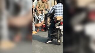 Three Dudes Without Helmets Filmed Crashing Into The Truck {Extended}