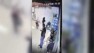 Ruthless Sicario Shoots a Defenseless Man in a Wheelchair at Gas Station