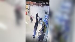 Ruthless Sicario Shoots a Defenseless Man in a Wheelchair at Gas Station