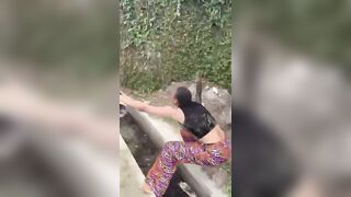 Woman Attacked by Masquerade During Cultural Festival